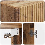 vidaXL Armoire Murale 33 x 34 5 x 90 cm Bois d'ingénierie Bois ancien