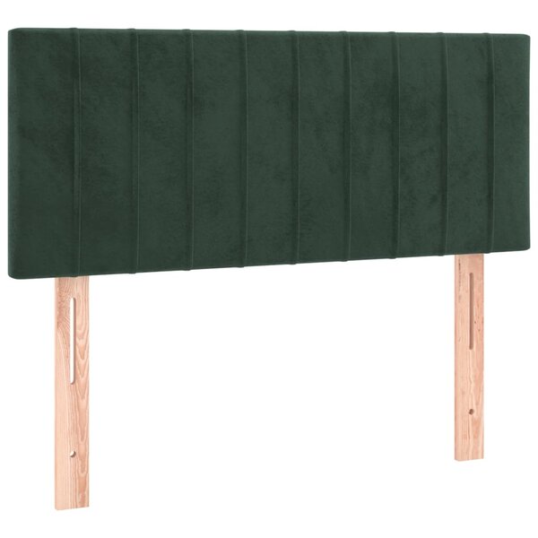vidaXL Tête de lit Vert foncé 90x5x78/88 cm Velours