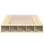 vidaXL Cadre de lit sans matelas chêne sonoma 140x190 cm