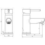 SCHÜTTE Mitigeur de lavabo ATLANTA chrome