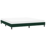 vidaXL Cadre de lit sans matelas vert foncé 200x220 cm velours