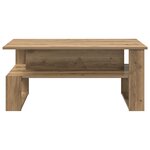 vidaXL Table basse Chêne artisanal 90 x 50 x 40 cm Bois d'ingénierie