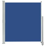vidaXL Auvent latéral rétractable de patio 140 x 300 cm Bleu
