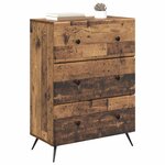 vidaXL Armoire à tiroirs Bois ancien 66 x 34 5 x 90 cm