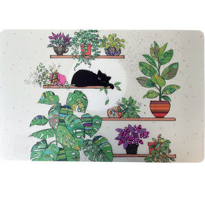 Set de table bug art chat et plantes par kiub