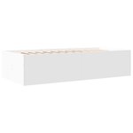 vidaXL Lit de jour avec tiroirs sans matelas blanc 90x190 cm
