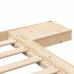 vidaXL Cadre de lit Marron 80 x 200 cm bois