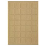 Étiquette adhésive de présentation en papier  kraft mat60x60 mm (lot de 300)