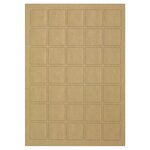 Étiquette adhésive de présentation en papier  kraft mat60x60 mm (lot de 300)