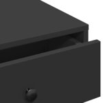 vidaXL Table basse Noir 90x90x28 cm Aggloméré