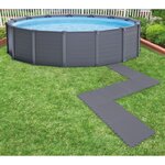 Intex Protecteur de sol rembourré verrouillable 8Pièces 50x50x0 5cm 1 9m²