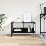 vidaXL Étagère Chêne noir 82 x 32 x 47 cm Bois d'ingénierie