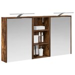 vidaXL Ensemble de Meubles de Salle de Bain 3 Pièces 116 x 16 x 62 5 cm