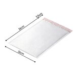 Lot 100 enveloppes bulles blanches – 4 tailles (4 × 25)