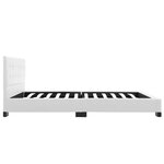 vidaXL Cadre de lit sans matelas blanc similicuir 140x200 cm