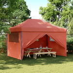 vidaXL Tente de fête Terre cuite 279 x 410 x 315 cm Tissu Oxford