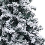 vidaXL Sapin de Noël artificiel LED et flocons de neige Vert 400 cm