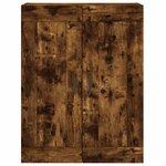 vidaXL Armoire murale chêne fumé 69 5x34x90 cm bois d'ingénierie