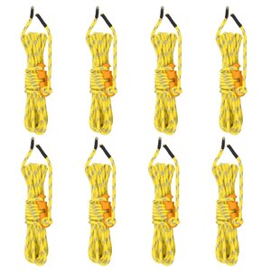vidaXL Cordes de haubanage avec clés réfléchissantes 8 Pièces 4 m 4 mm