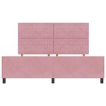 vidaXL Lit à ressorts avec tête de lit Rose 180 x 200 cm Velours