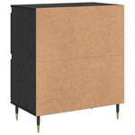 vidaXL Armoire de rangement 3 Pièces Chêne noir 60 x 35 x 70 cm