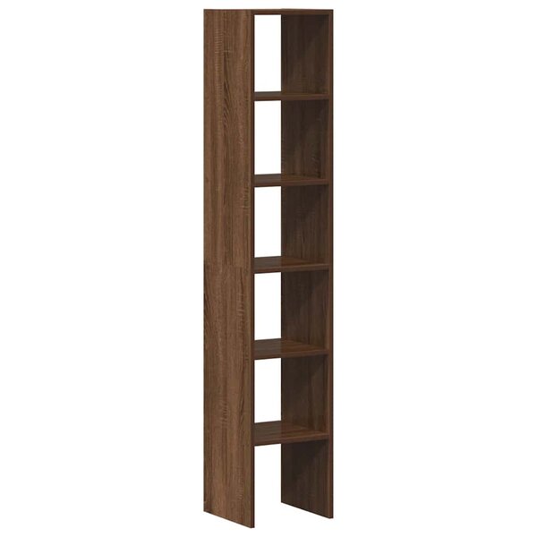 vidaXL Bibliothèques 2 Pièces empilable chêne marron bois d'ingénierie