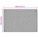 vidaXL Tapis intérieur extérieur à poils courts 190x300cm antidérapant