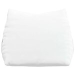 vidaXL Coussin de Dos Blanc 60 x 20 x 50 cm tissu