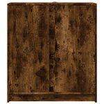 vidaXL Buffet avec LED chêne fumé 77x34x85 cm bois d'ingénierie
