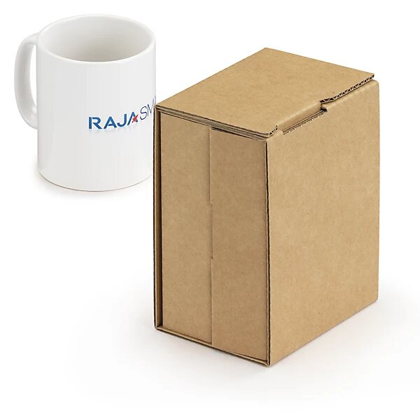 Boîte pour mug avec calage carton intégré (lot de 20)