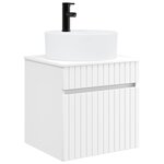 vidaXL Meuble de lavabo mural Blanc 49 x 44 5 x 65 cm