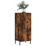 vidaXL Buffet Chêne fumé 34 5x34x90 cm Bois d'ingénierie