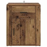 vidaXL Cabinet de chevet Bois ancien 35 x 50 x 60 cm Bois d'ingénierie