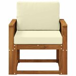 vidaXL Sofa de milieu extérieur Bois d'Acacia Massif Naturel
