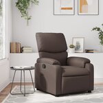vidaXL Fauteuil inclinable Marron Similicuir