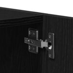 vidaXL Armoire murale chêne noir 80x39x40 cm bois d'ingénierie