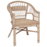 vidaXL Chaise empilable Rotin Naturel 60 x 60 x 81 cm