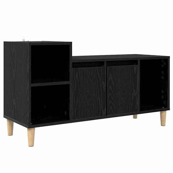 vidaXL Meuble TV Chêne noir 100 x 35 x 55 cm Bois d'ingénierie