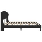 vidaXL Cadre de lit avec tête de lit Noir 180 x 200 cm Simili cuir