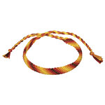 Fil bracelet brésilien 5 coul. Tons orange