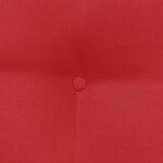 vidaXL Coussin de Dos Rouge 45 x 24 x 50 cm tissu