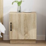 vidaXL Table de chevet Chêne Sonoma 43 x 34 5 x 47 cm