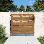vidaXL Portail de jardin 85x100 cm acier corten conception de carré
