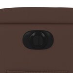 vidaXL Fauteuil inclinable électrique Marron Similicuir