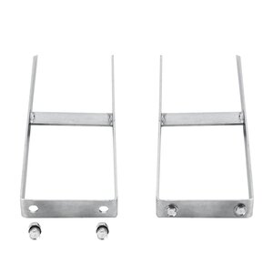 vidaXL Piquets de clôture de sol 2 Pièces pour clôture en WPC Acier 40 cm