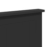 vidaXL Tête de lit Chêne noir 160 cm Bois d'ingénierie