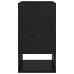 vidaXL Table d'appoint 2 Pièces Chêne noir 30 x 30 x 56 cm