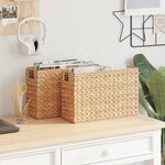 vidaXL Paniers à Magazines 2 Pièces Naturel 39 x 14 x 25 cm