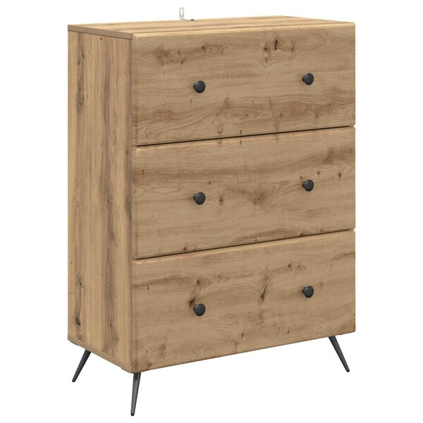 vidaXL Armoire à tiroirs Chêne artisanal 66 x 34 5 x 90 cm