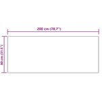 vidaXL Tapis en fausse Tafalla Crème 80 x 200 cm Polyester